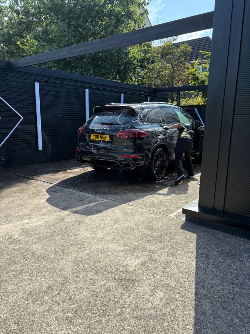 Porsche Cayenne exterior wash at The Valet Club