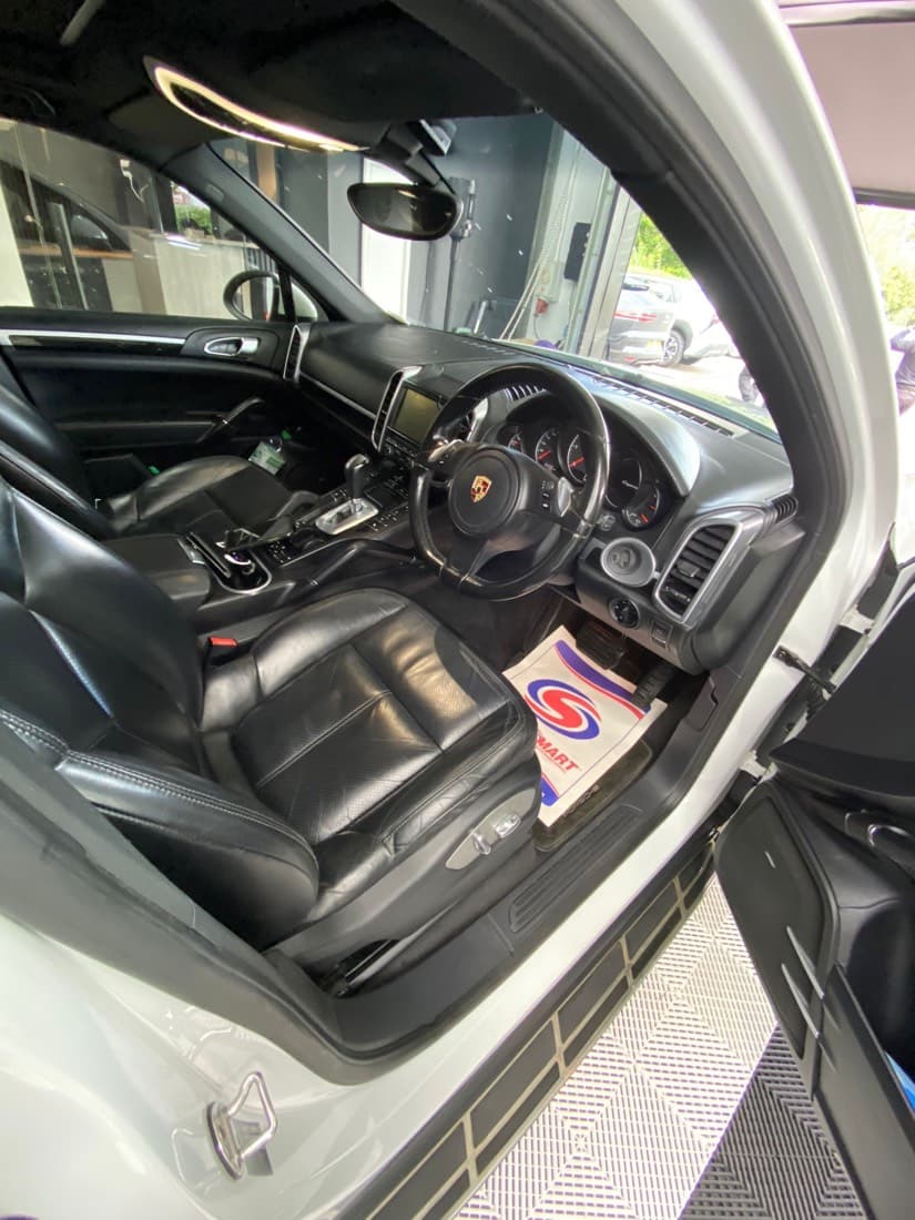 Porsche interior deep cleaned at The Valet Club